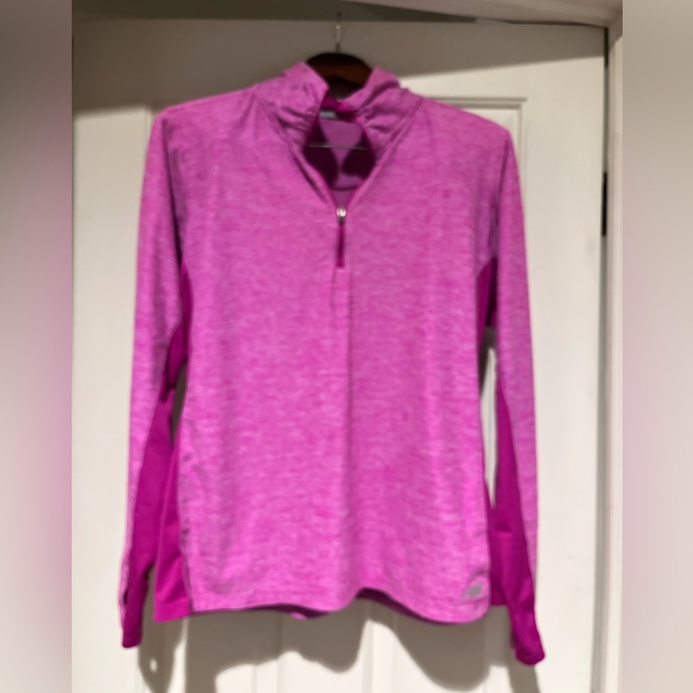 New Balance Women's Vibrant Pink Long Sleeve Top
